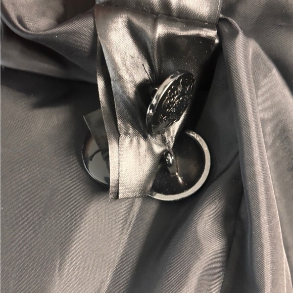 H&M Double Breasted Twill Trench Coat, black, US Size 40 - Picture 5 of 5